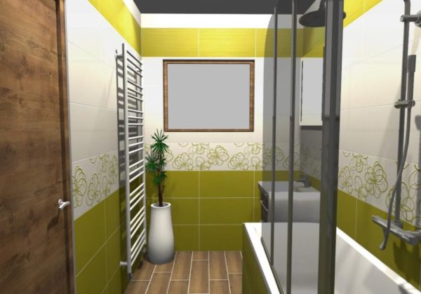 Koupelny inspirace – Zelená koupelna v paneláku