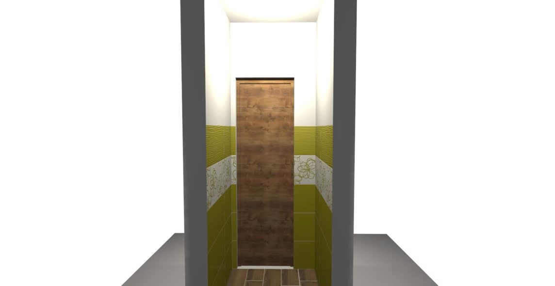 Koupelny inspirace – Zelená koupelna v paneláku