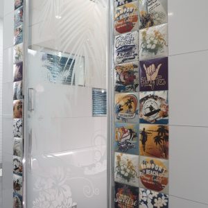 Sprchový kout, Netradiční koupelna s luxusními vychytávkami v rodinném domě v Mostě