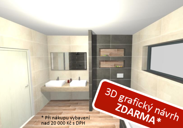 3d grafický návrh koupelny zdarma