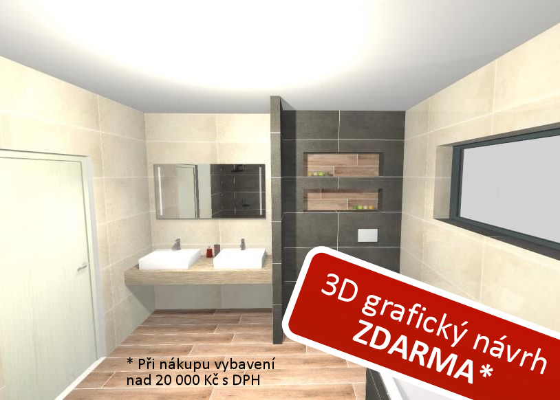3d grafický návrh koupelny zdarma