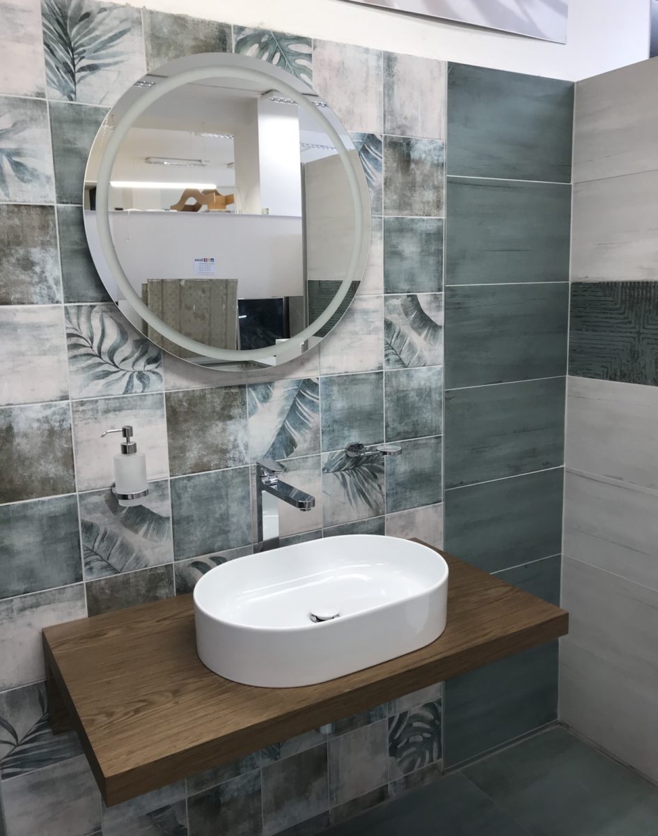 Koupelny inspirace – koupelna s originálním vzorem