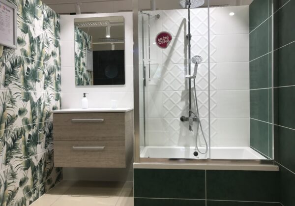 koupelny inspirace – zelená koupelna