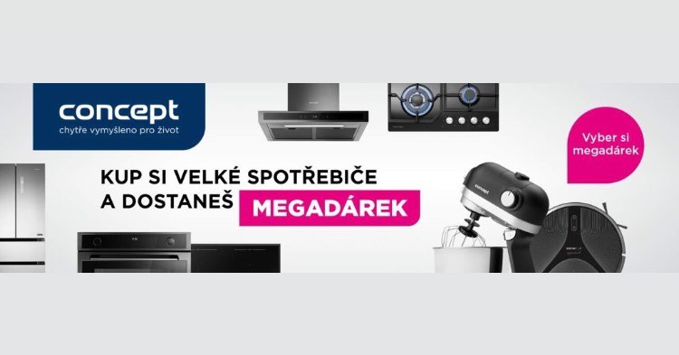 megadárek, kup si velké spotřebiče a dostaneš megadárek