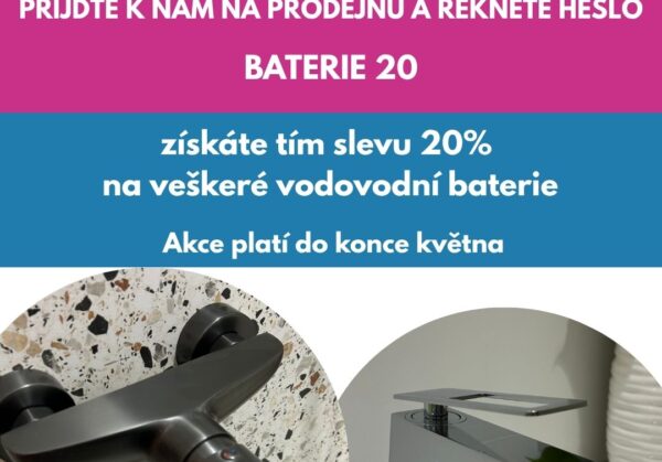 Sleva na květen baterie 20%