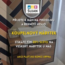 Akce 20% koupelnový nábytek