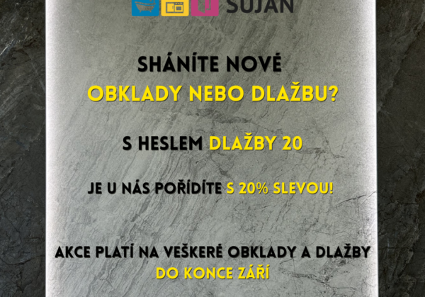 Leták dlažby 20 % sleva